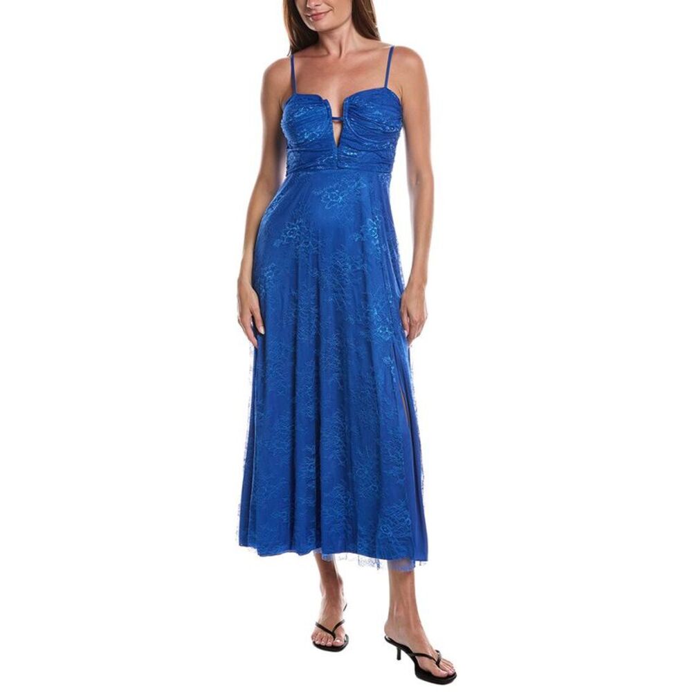 Layered With Love Womens  Maxi Dress, Blue